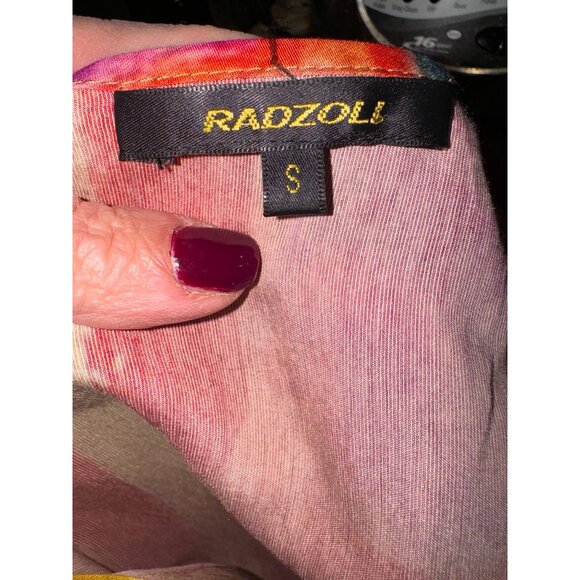 Artsy Colorful Abstract Sleeveless Maxi Dress By Radzoli Retro Pockets Boho - Picture 6 of 10